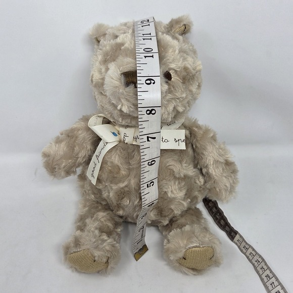 Disney Baby Classic Winnie The Pooh Plush Curly Swirl Fur Tan 12" Stuffed Bear - Picture 4 of 8